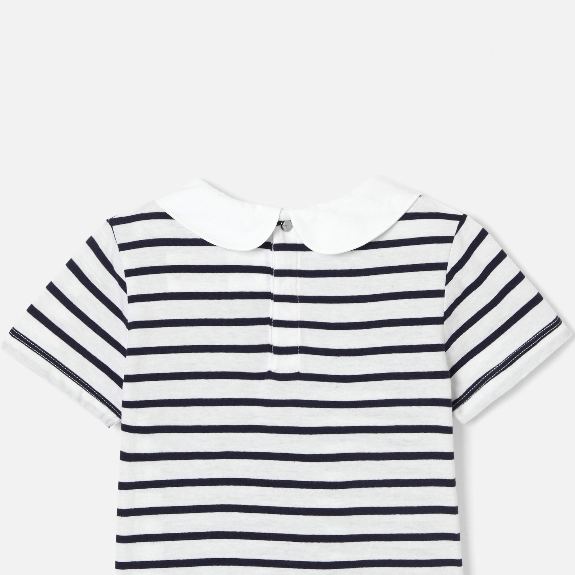 0 QTY / BLANC/MARINE PAP POLO BONO