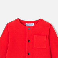 93 QTY / ROUGE JACADI PAP GILET / CARDIGAN COLA