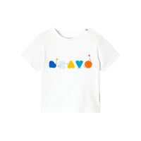 1 QTY / BLANC JACADI PAP TEE-SHIRT CHOCOLAT