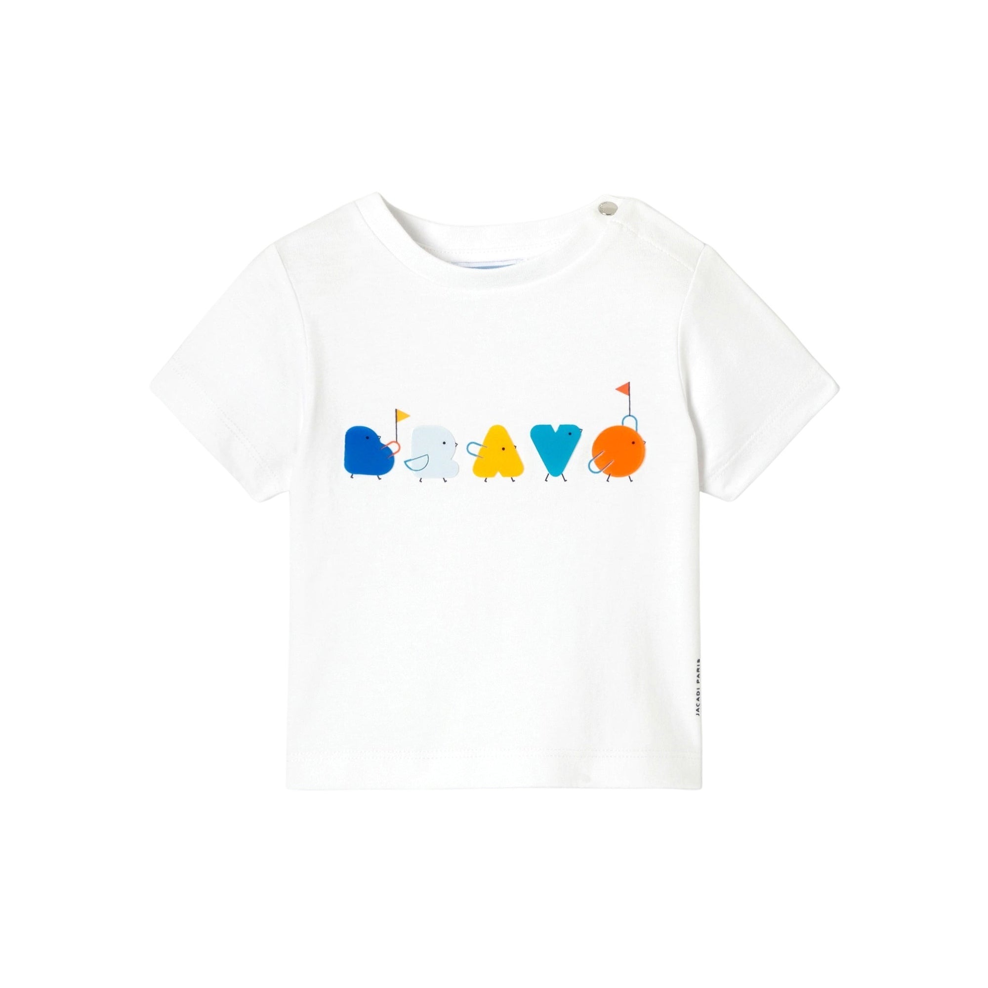 1 QTY / BLANC JACADI PAP TEE-SHIRT CHOCOLAT