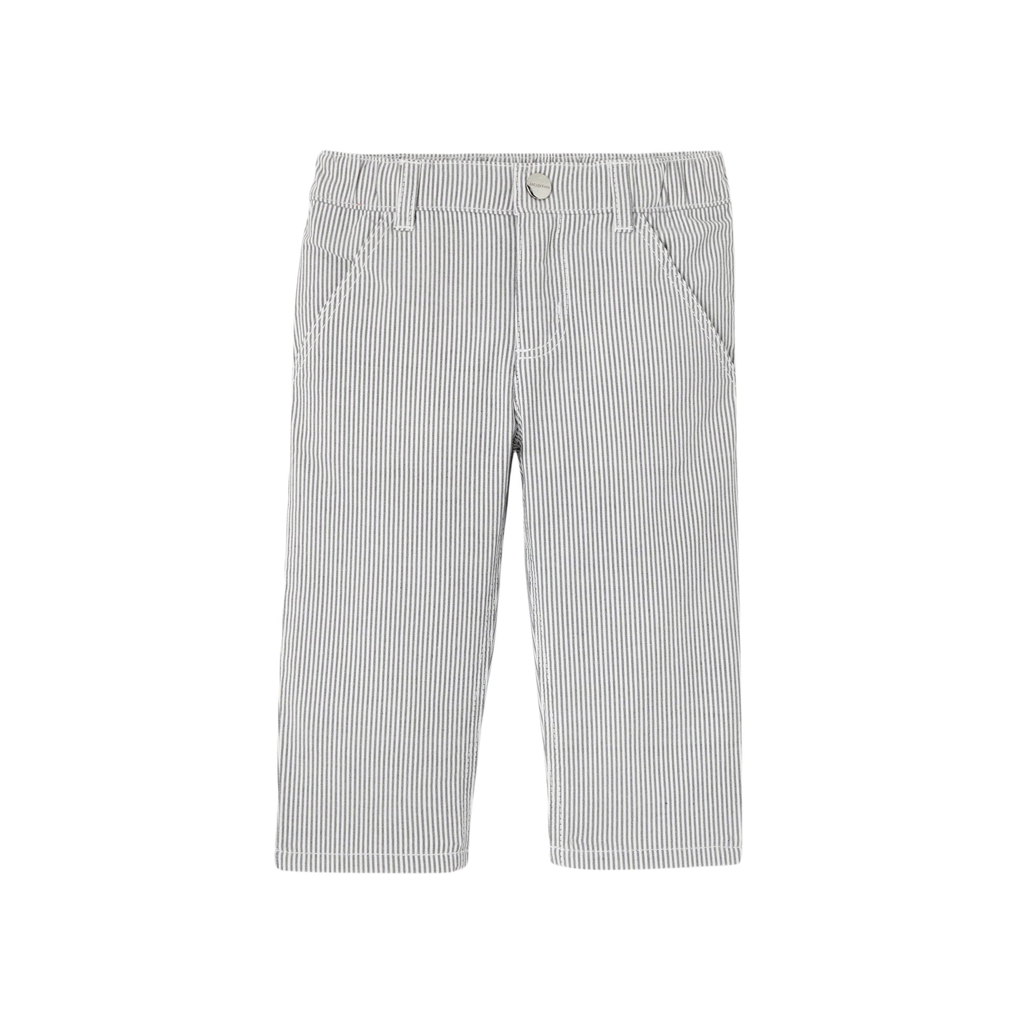 0 QTY / BLANC/GRIS PAP PANTALON CIKOLA