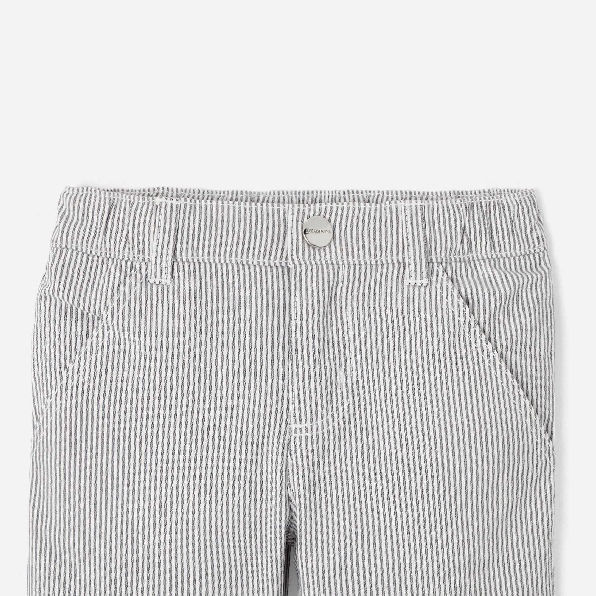 0 QTY / BLANC/GRIS PAP PANTALON CIKOLA