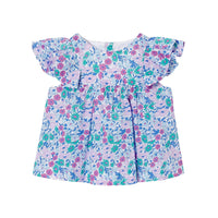1 QTY / BLANC/MULTICO PAP TUNIQUE / BLOUSE CHOUPINETTE