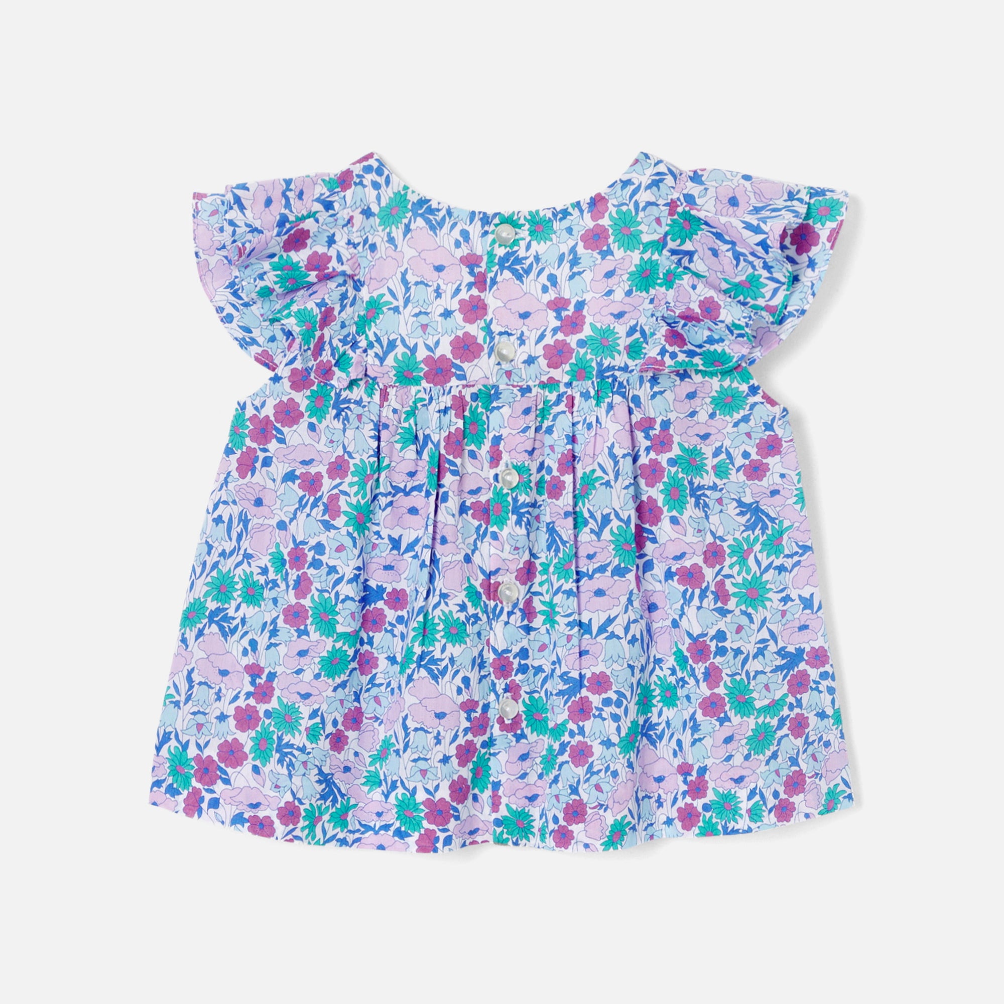 1 QTY / BLANC/MULTICO PAP TUNIQUE / BLOUSE CHOUPINETTE