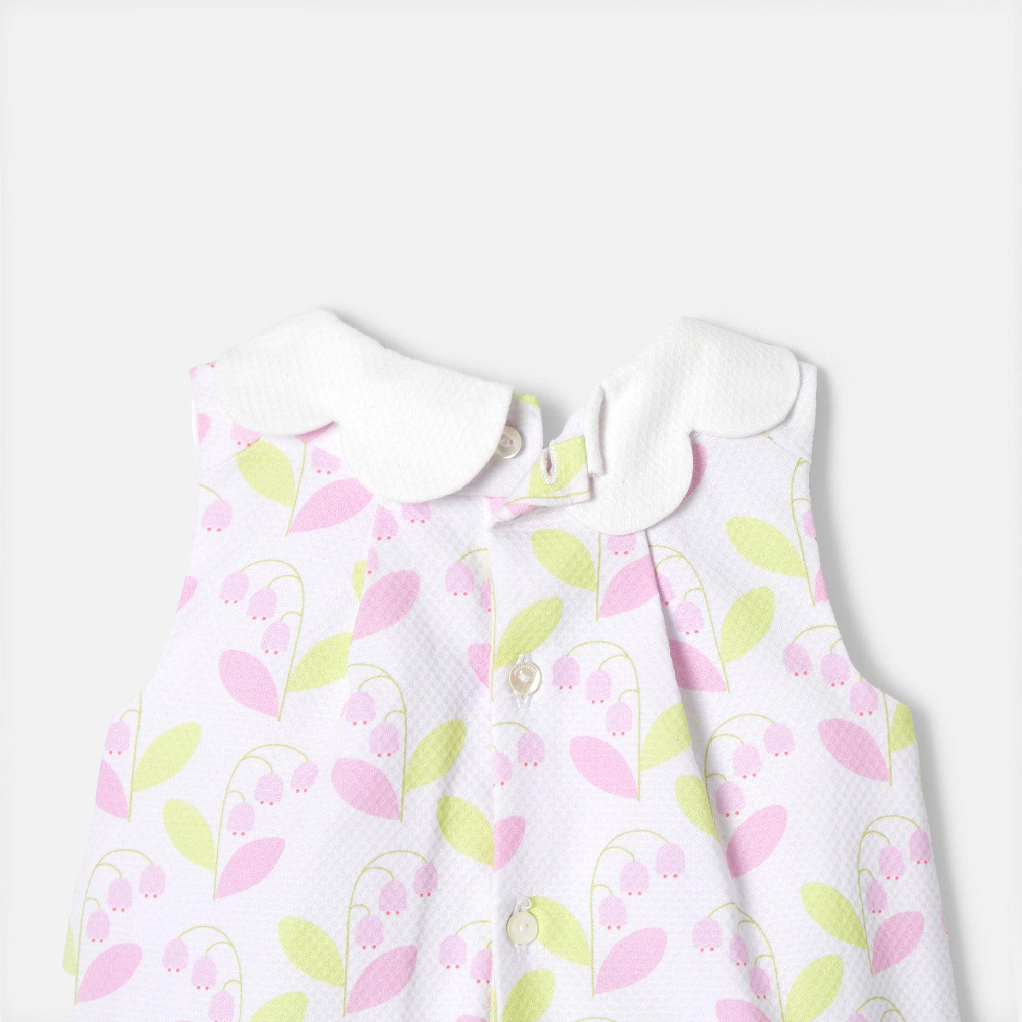 1 QTY / BLANC/MULTICO PAP COMBINAISON/ BLOOMER CAMELIE