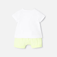 34 QTY / BLANC/MULTICO PAP ENSEMBLE CERCEAU