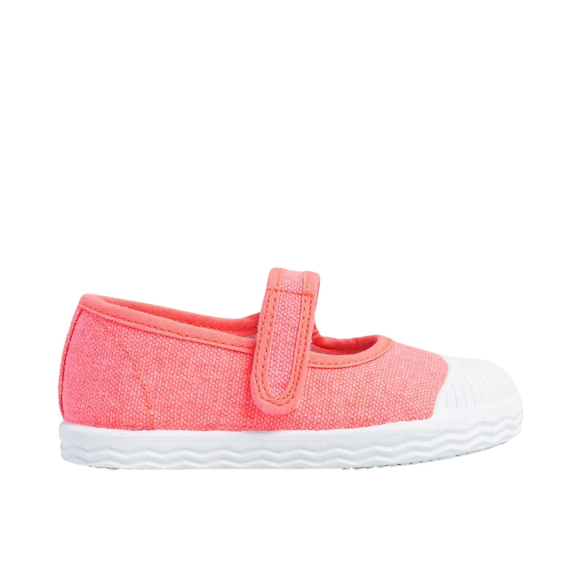 1 QTY / ROSE FLUO CHAUSSURES TOILE PENNY COL