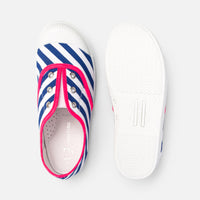 9 QTY / BLEU  CHAUSSURES TOILE DIAMANT