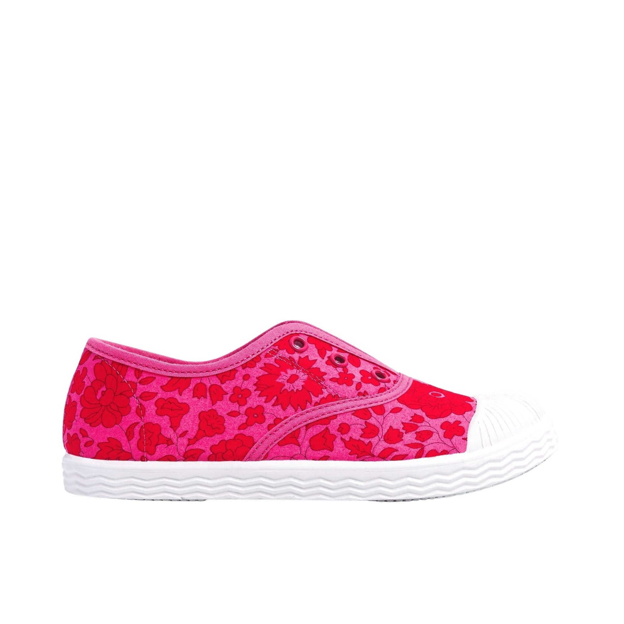 3 QTY / ROSE/ROUGE CHAUSSURES TOILE DIAMANT
