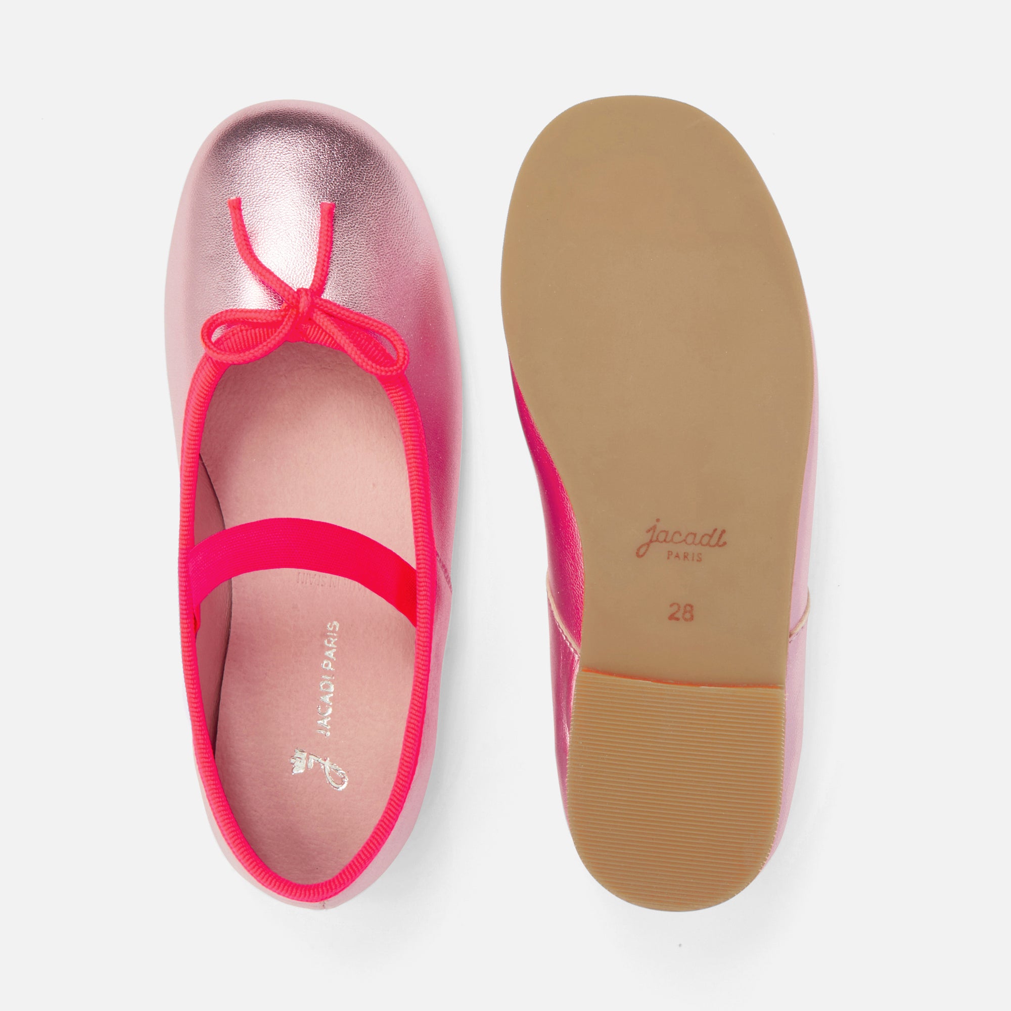 75 QTY / ROSE CHAUSSURES CUIR ALBERTINE