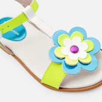 0 QTY / BLEU/MULTICO CHAUSSURES CUIR AMBRE
