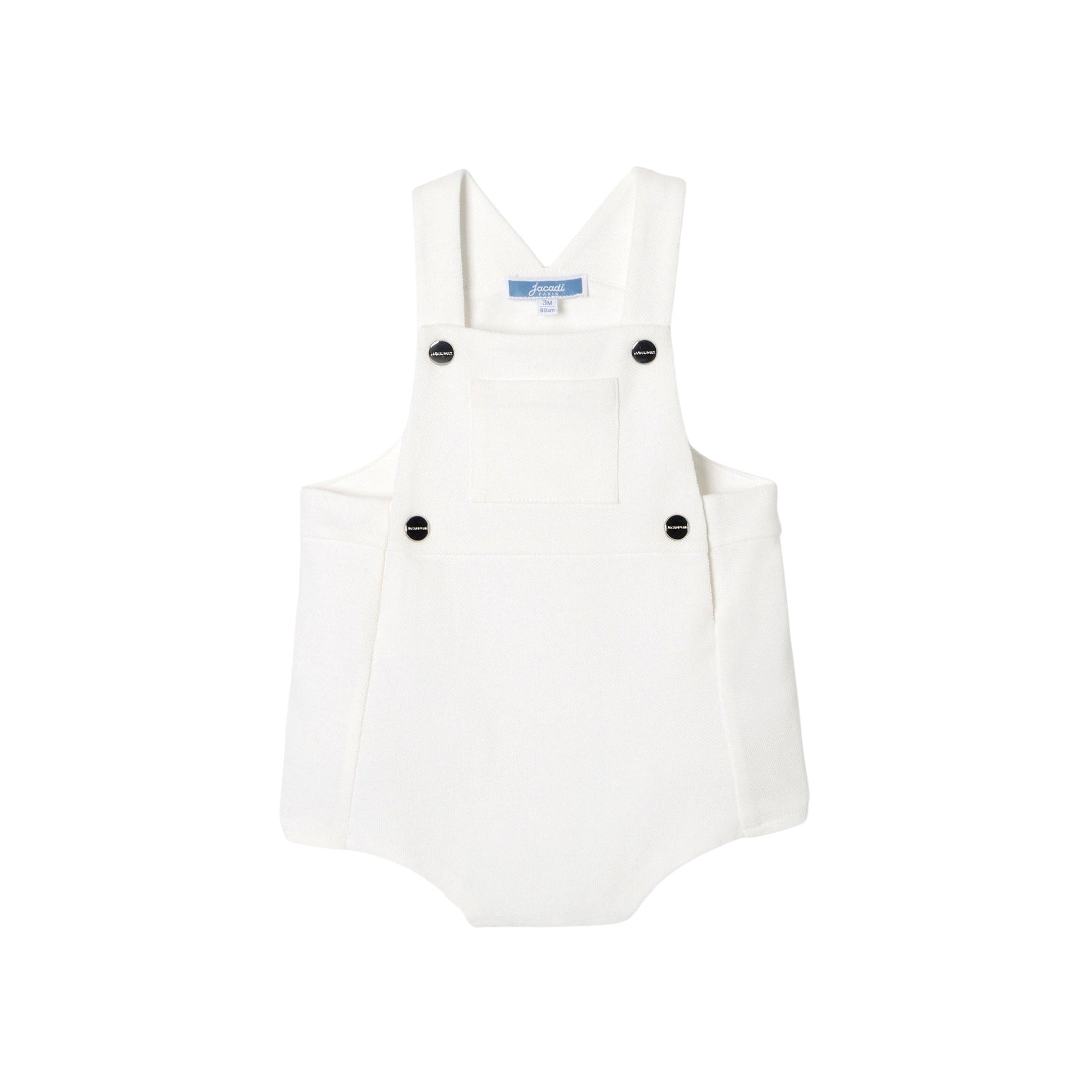 2 QTY / BLANC JACADI PAP COMBINAISON/ BLOOMER CYMBALE