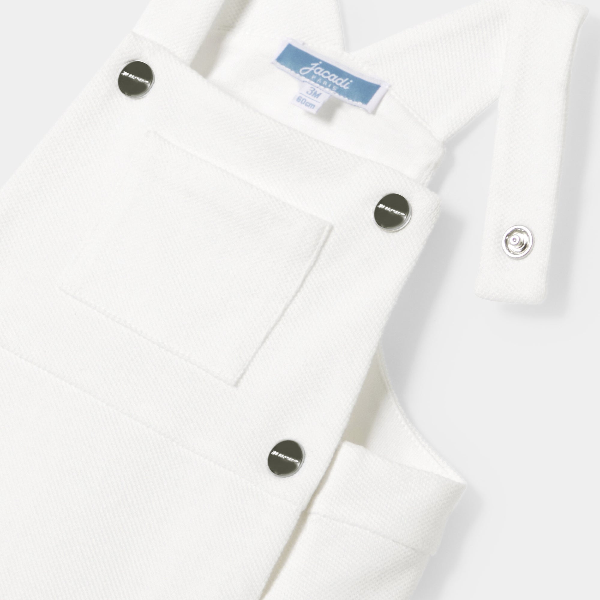 2 QTY / BLANC JACADI PAP COMBINAISON/ BLOOMER CYMBALE