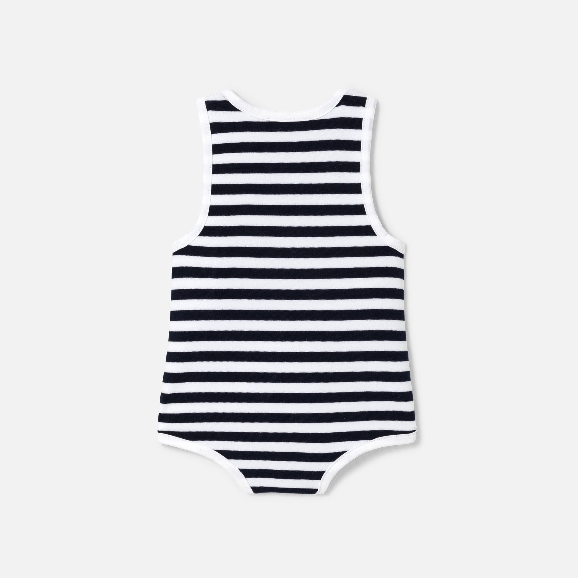 802 QTY / MARINE/BLANC PAP COMBINAISON/ BLOOMER COUSTEAU