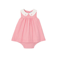 1 QTY / ROUGE/BLANC PAP ROBE CHARMETTE