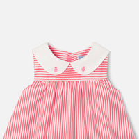 1 QTY / ROUGE/BLANC PAP ROBE CHARMETTE