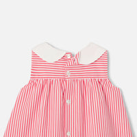 1 QTY / ROUGE/BLANC PAP ROBE CHARMETTE
