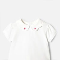 142 QTY / BLANC/ROSE PAP ENSEMBLE CYLIA