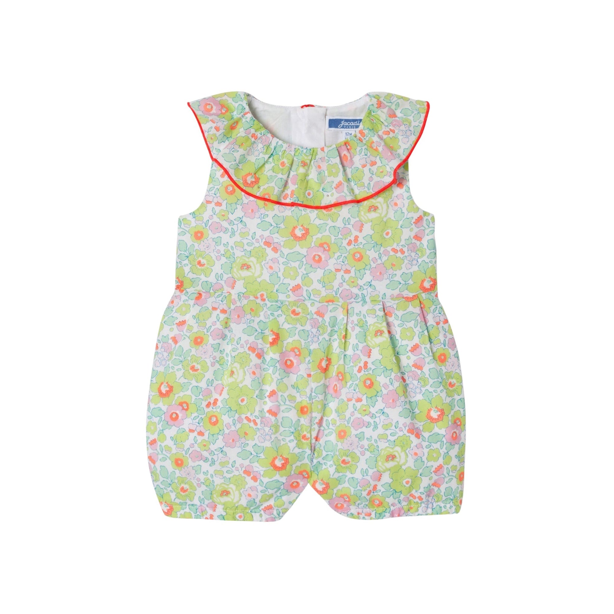 0 QTY / BLANC/MULTICO PAP COMBINAISON/ BLOOMER CALLIGRAMME