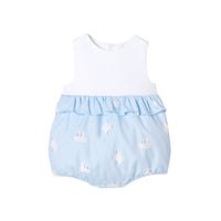 279 QTY / BLANC/MULTICO PAP COMBINAISON/ BLOOMER COPELIA