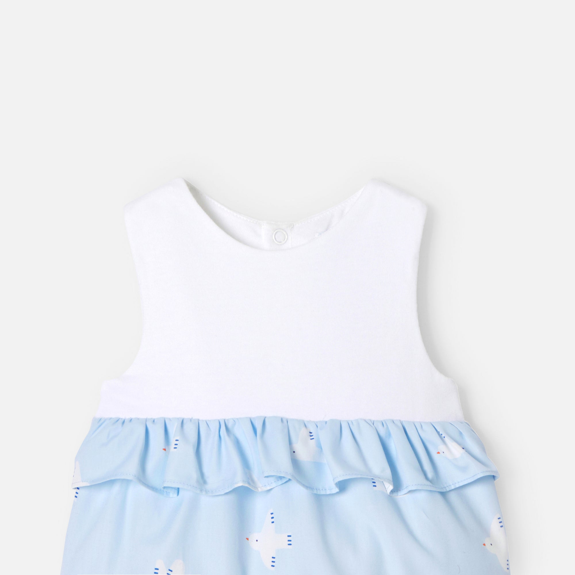 279 QTY / BLANC/MULTICO PAP COMBINAISON/ BLOOMER COPELIA