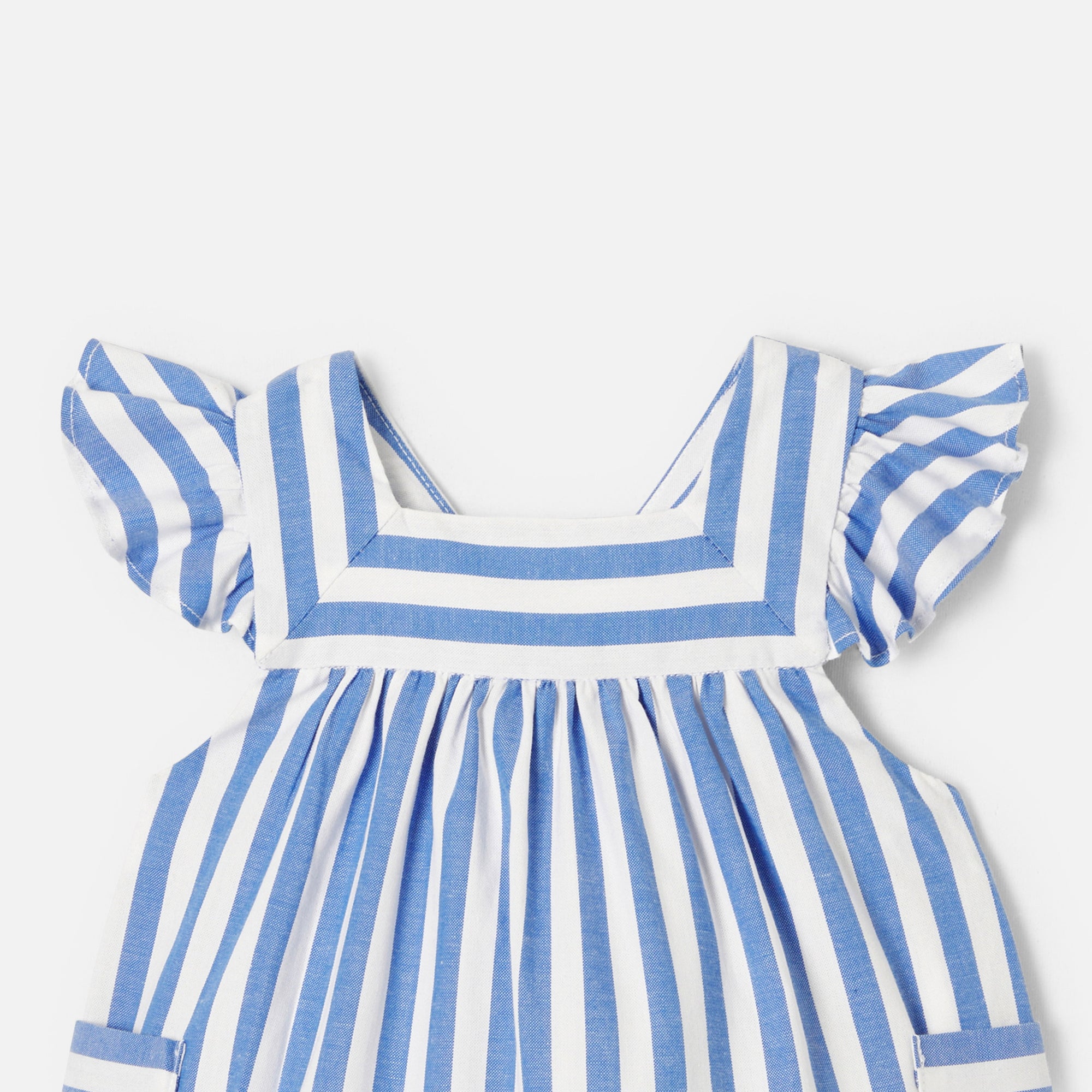 539 QTY / BLEU/BLANC PAP COMBINAISON/ BLOOMER COURTINE