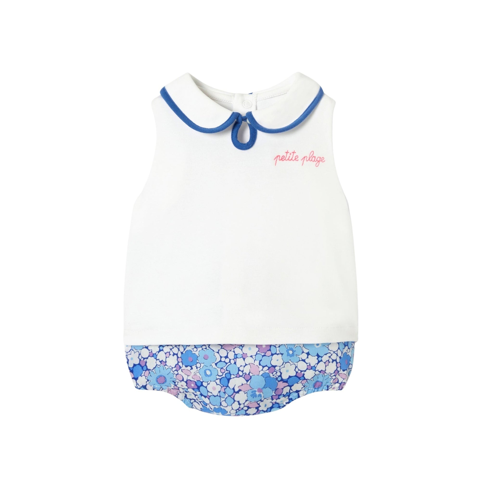 1 QTY / BLANC/MULTICO PAP ENSEMBLE CASSIOPEE