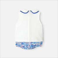 1 QTY / BLANC/MULTICO PAP ENSEMBLE CASSIOPEE