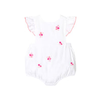 1 QTY / BLANC/MULTICO PAP COMBINAISON/ BLOOMER COQUILLAGE