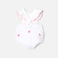 1 QTY / BLANC/MULTICO PAP COMBINAISON/ BLOOMER COQUILLAGE