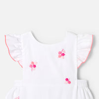 1 QTY / BLANC/MULTICO PAP COMBINAISON/ BLOOMER COQUILLAGE