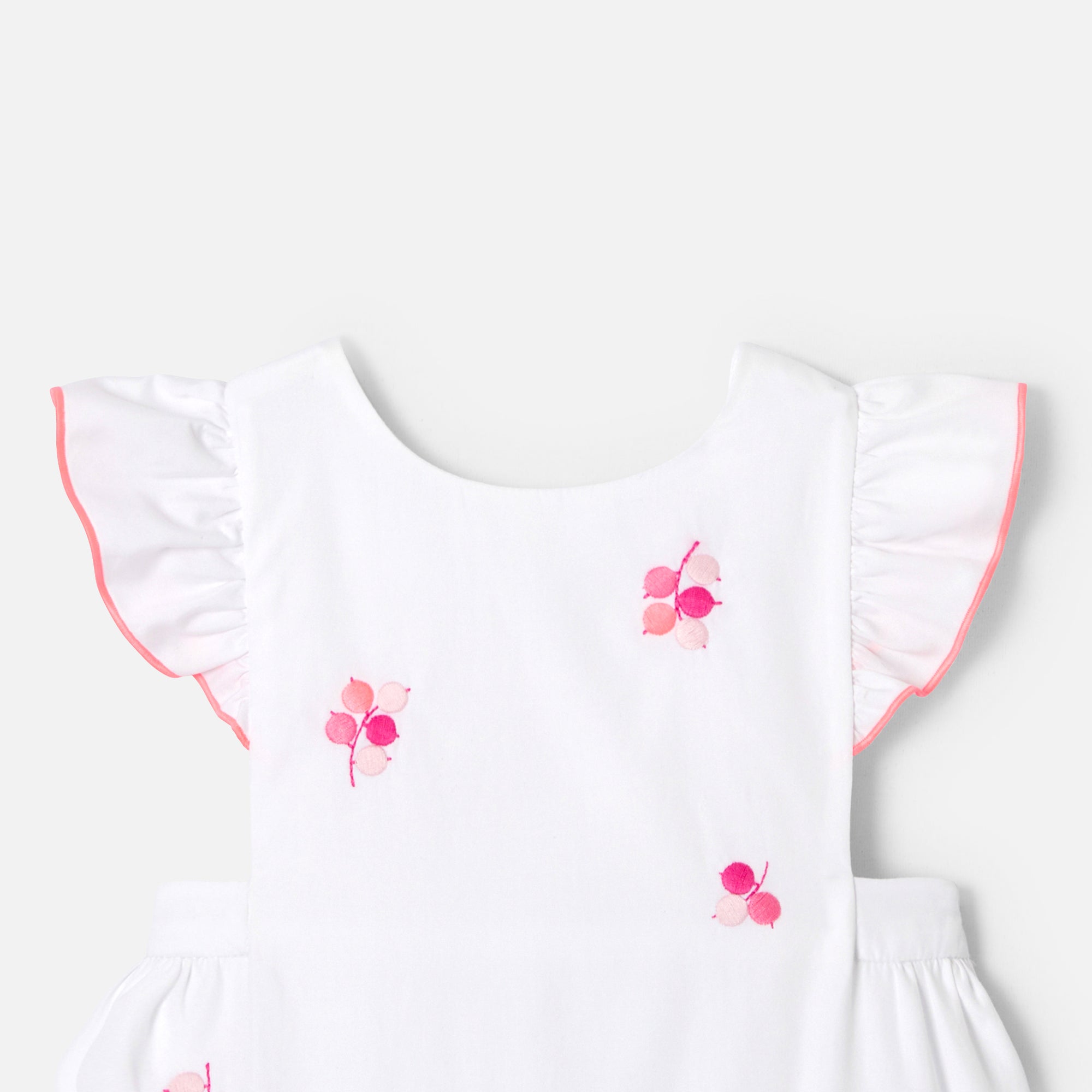 1 QTY / BLANC/MULTICO PAP COMBINAISON/ BLOOMER COQUILLAGE