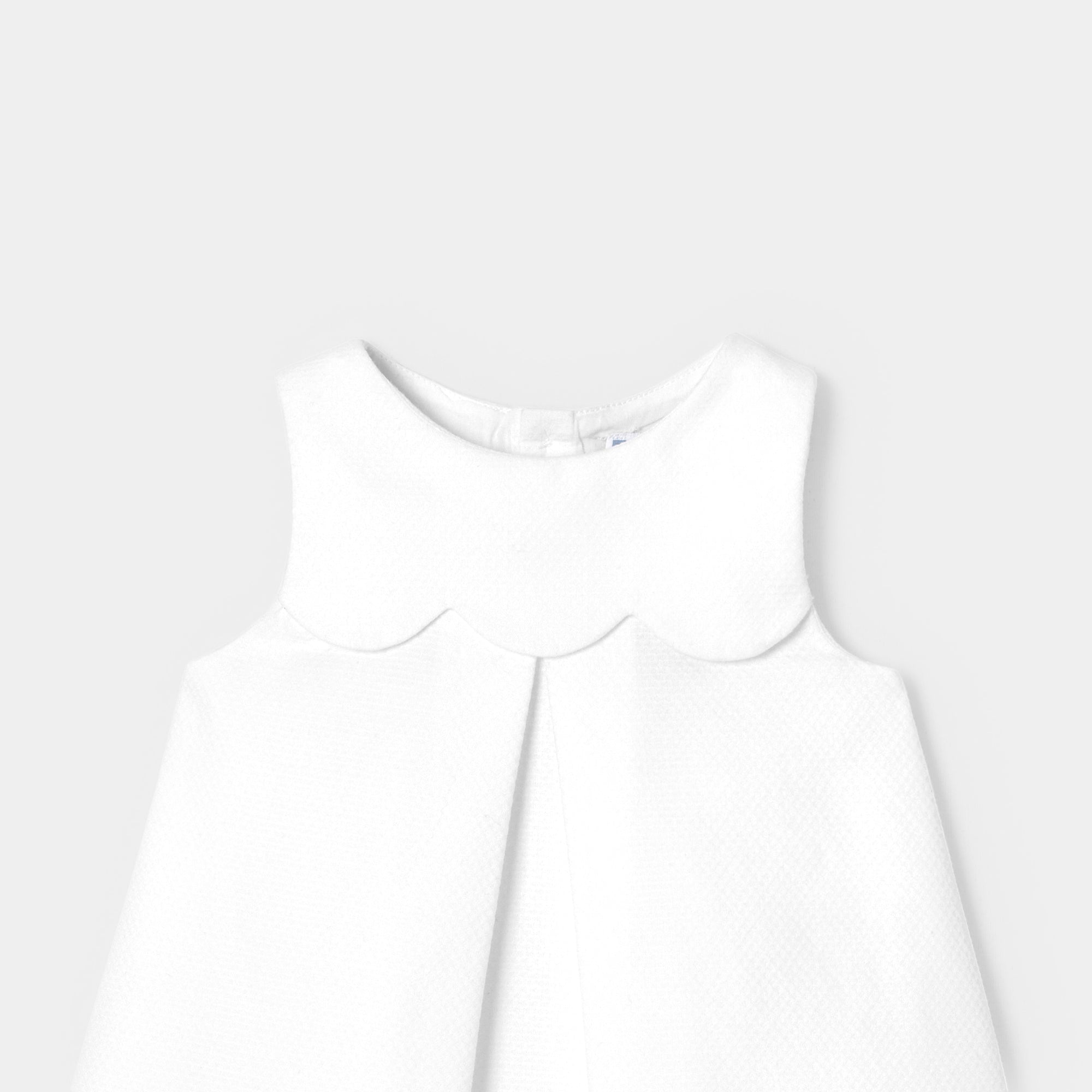 3 QTY / BLANC JACADI PAP ROBE CORAIL