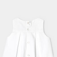 3 QTY / BLANC JACADI PAP ROBE CORAIL