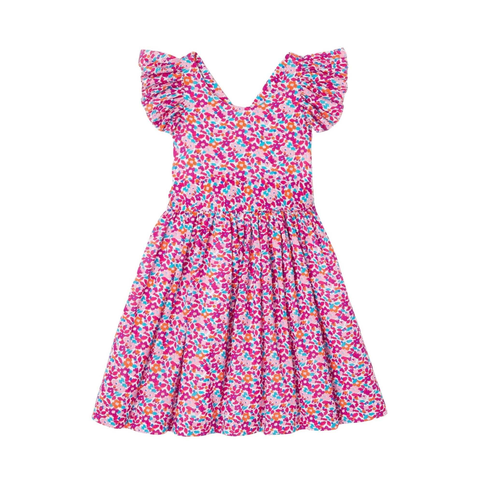 0 QTY / BLANC/MULTICO PAP ROBE CALECHE