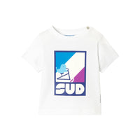 15 QTY / BLANC JACADI PAP TEE-SHIRT COSSE