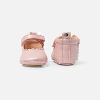 10 QTY / ROSE PALE  CHAUSSURES TOILE ALYSSA