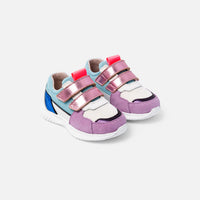 1 QTY / ROSE/MULTICO CHAUSSURES CUIR CLUB BIS BB