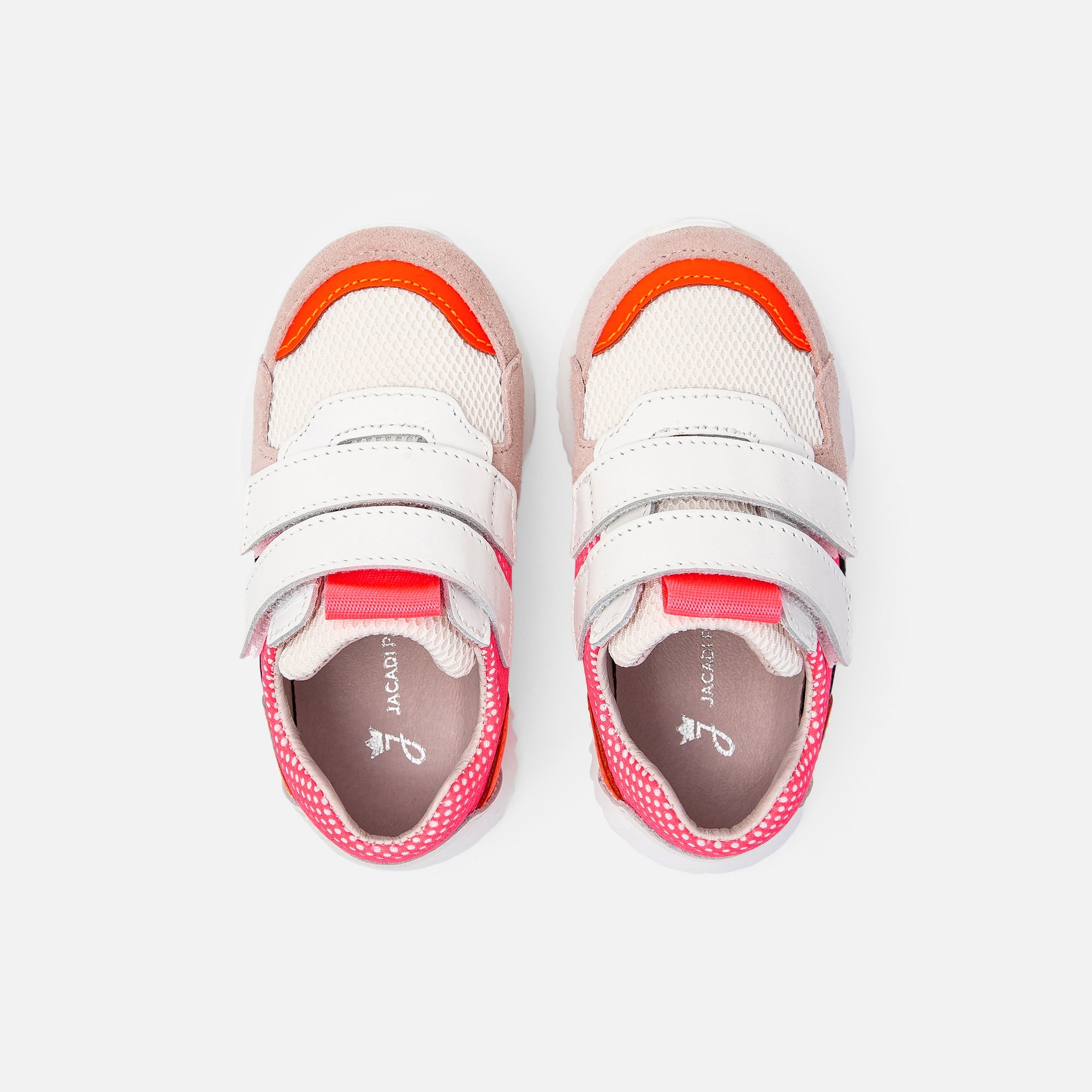 1 QTY / BLANC/MULTICO CHAUSSURES CUIR CLUB BIS BB