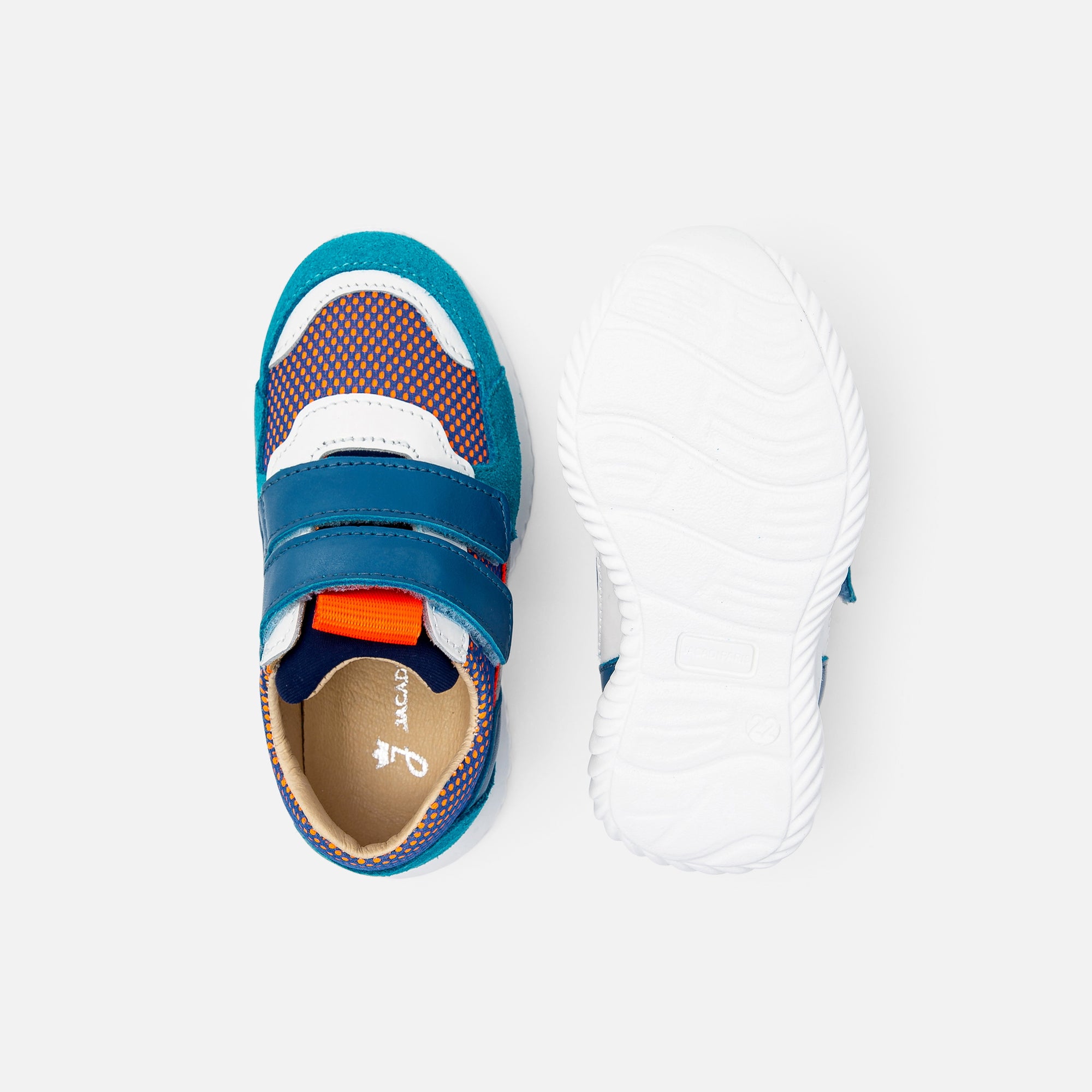 1 QTY / BLEU/MULTICO CHAUSSURES CUIR CLUB BB