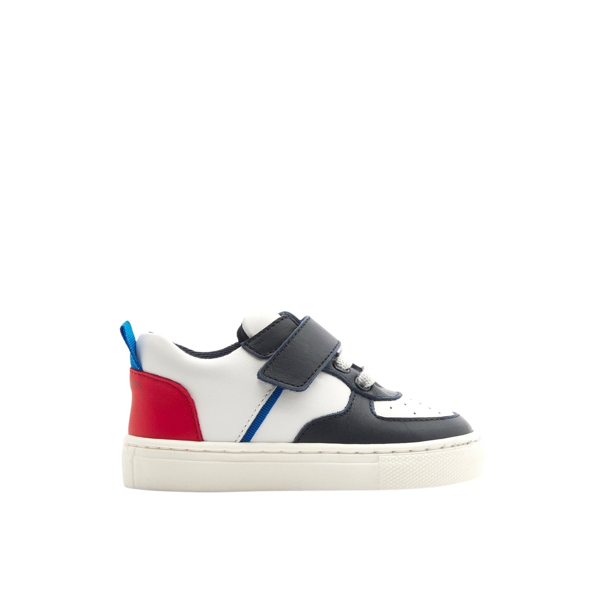 2 QTY / MARINE/ROUGE CHAUSSURES CUIR FRED BB