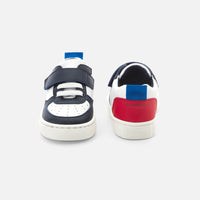2 QTY / MARINE/ROUGE CHAUSSURES CUIR FRED BB