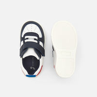 2 QTY / MARINE/ROUGE CHAUSSURES CUIR FRED BB