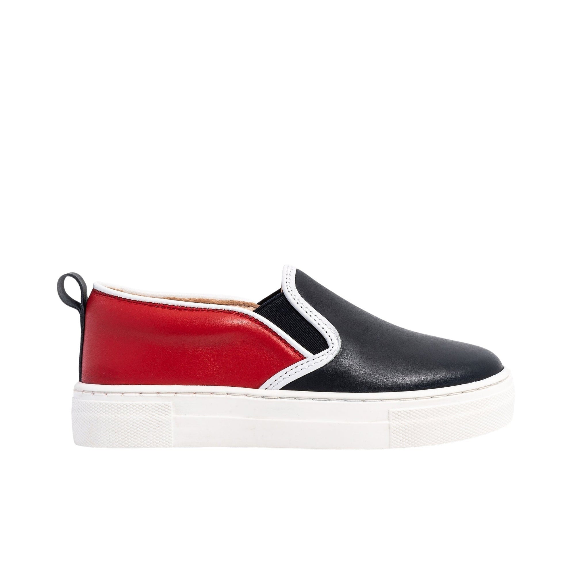 111 QTY / MARINE/ROUGE CHAUSSURES CUIR ANTONIN