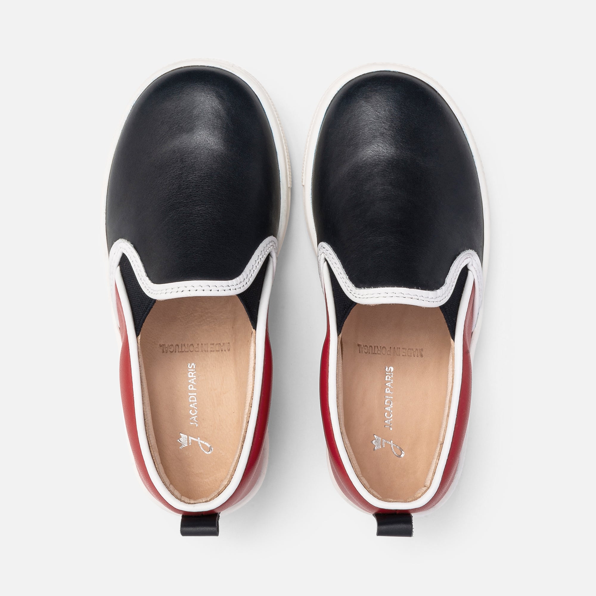 111 QTY / MARINE/ROUGE CHAUSSURES CUIR ANTONIN
