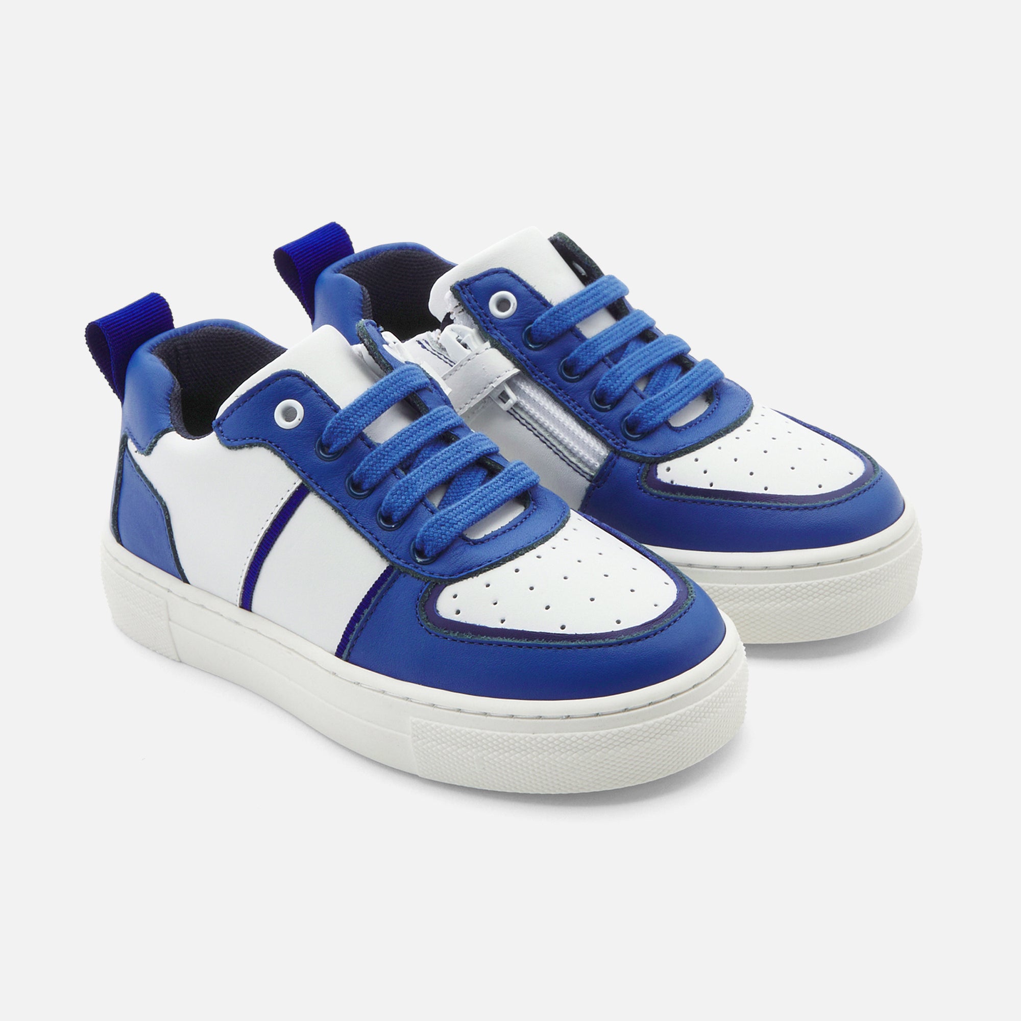 2 QTY / BLEU CLAIR  CHAUSSURES CUIR FRED 2 COL