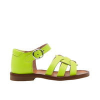 63 QTY / JAUNE FLUO CHAUSSURES CUIR ALBANE
