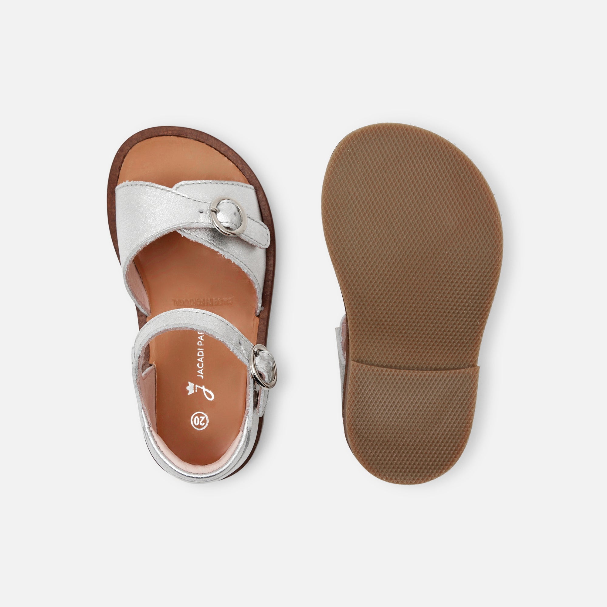 22 QTY / ARGENT CHAUSSURES CUIR ARMELLE