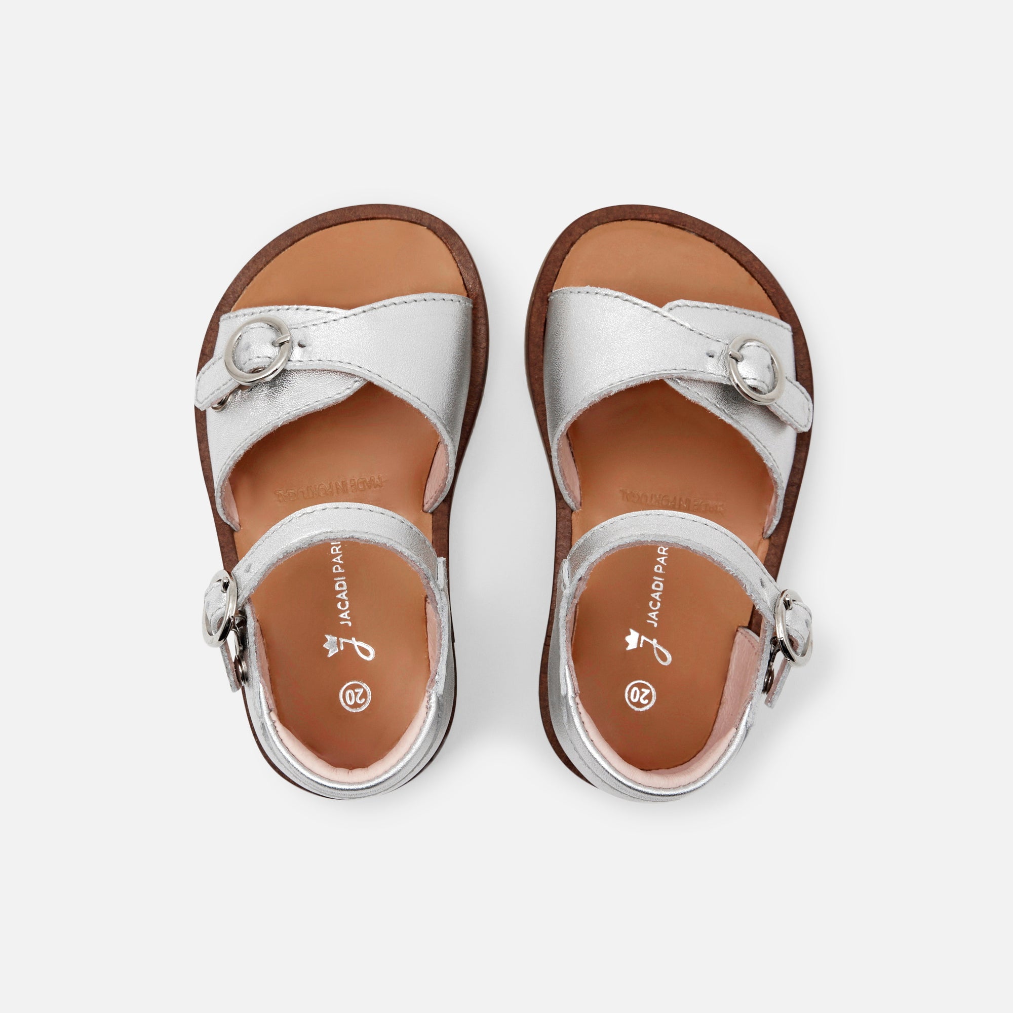 22 QTY / ARGENT CHAUSSURES CUIR ARMELLE