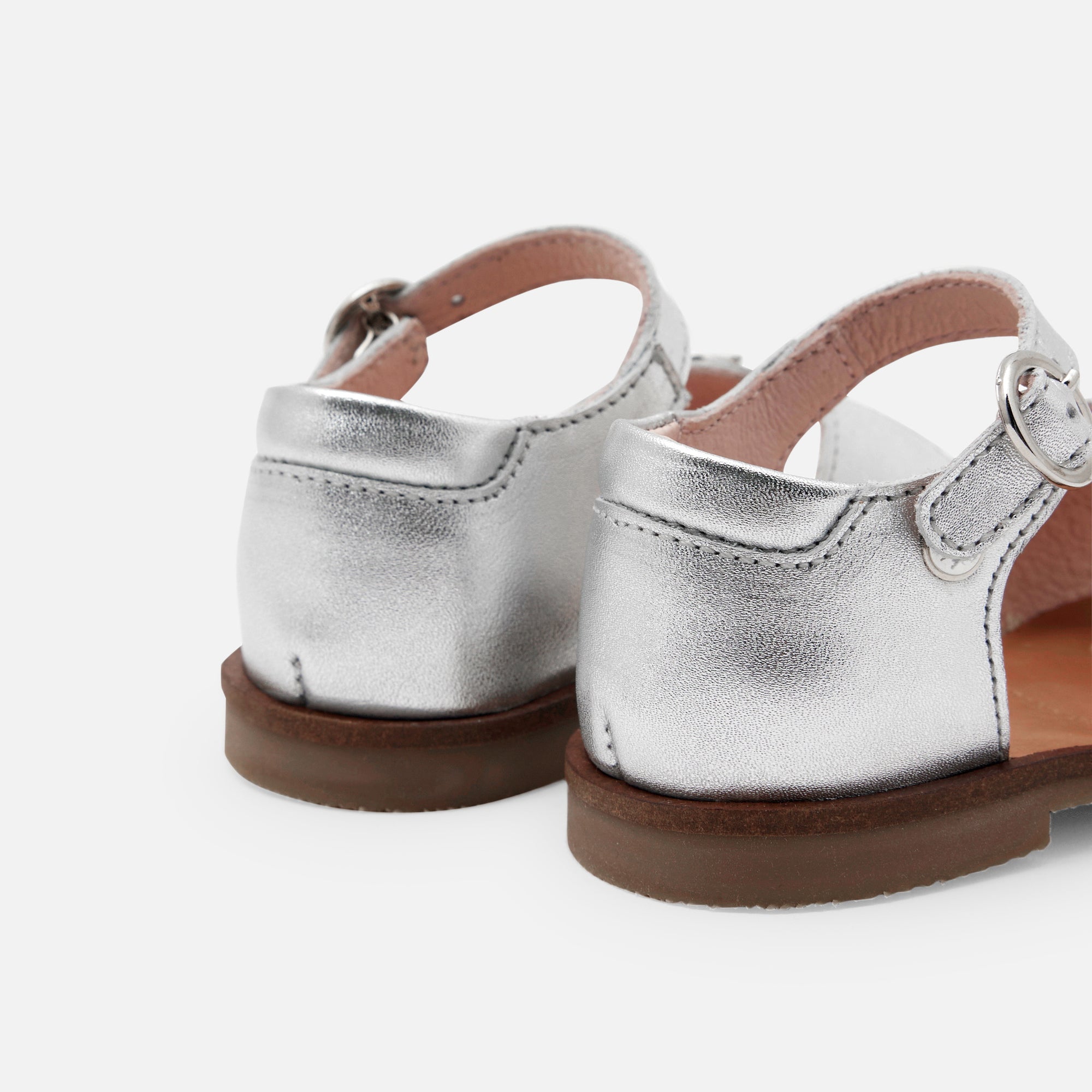 22 QTY / ARGENT CHAUSSURES CUIR ARMELLE